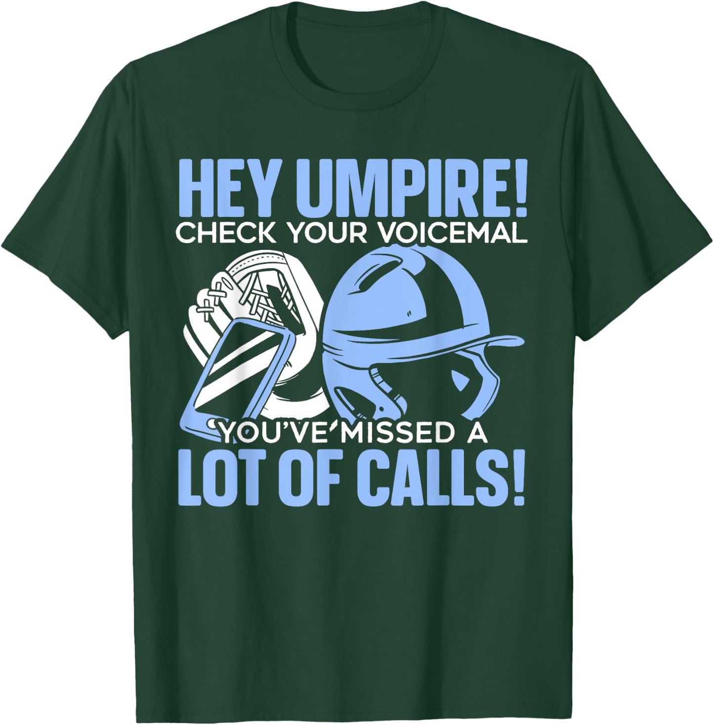 Baseball Umpire Baseball Lover SteMi Apparel Baseball Team Sport T-Shirt - T-Shirt | Forest
