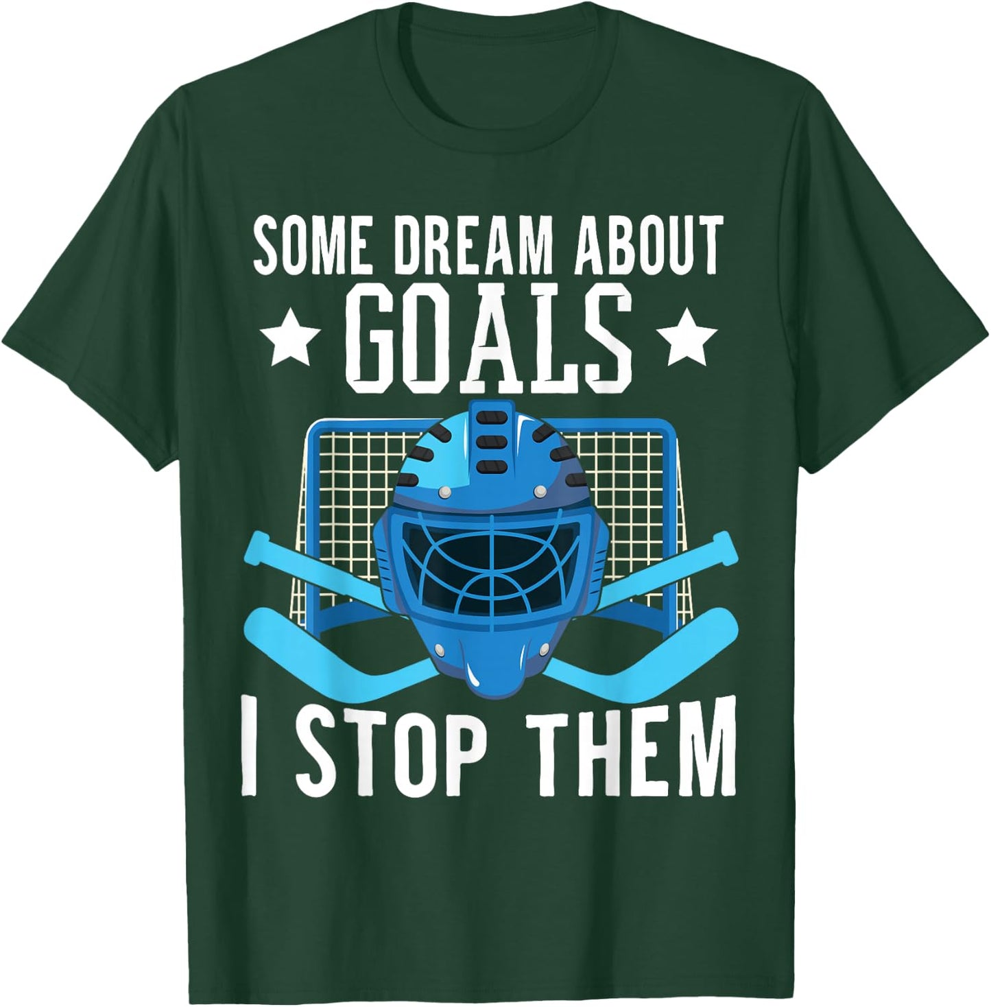 Ice Hockey Player Ice Hockey Goalie T-Shirt - T-Shirt | Forest