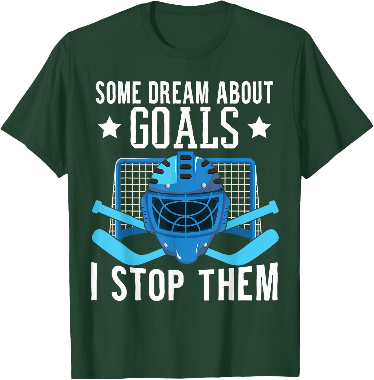 Ice Hockey Player Ice Hockey Goalie T-Shirt - T-Shirt | Forest