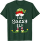 Sassy Elf Group Christmas Funny Pajama Party T-Shirt - T-Shirt | Forest