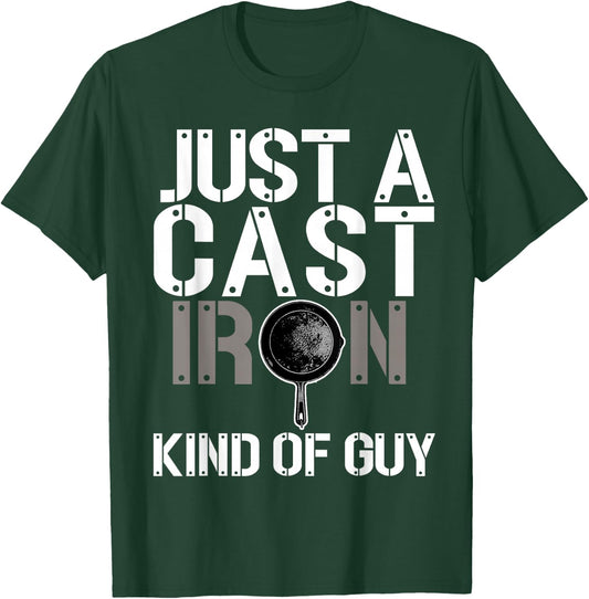 Cast Iron Pan Lover Frying Skillet Funny Cooking Chef T-Shirt - T-Shirt | Forest
