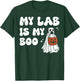 My Lab Is My Boo Dog Ghost Dog Halloween Retro Labrador Mama Men Women T-Shirt - T-Shirt | Forest