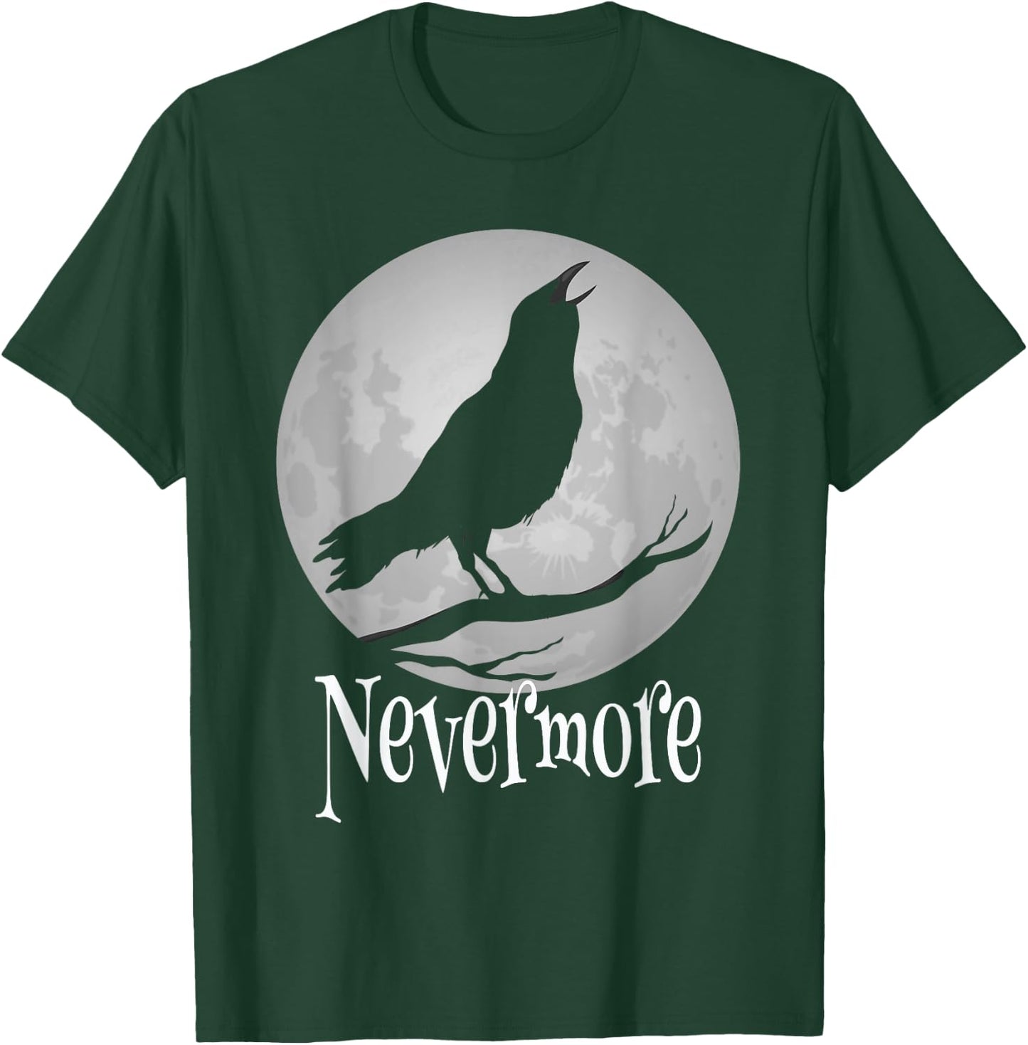 Crowcore Aesthetic - Raven Bird Spooky Dark Gothic Nevermore T-Shirt - T-Shirt | Forest