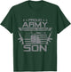 Proud Army National Guard Son Flag USA Military Veteran T-Shirt - T-Shirt | Forest