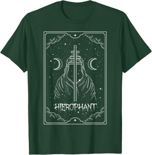 Hierophant - Tarot Card Moon Gothic Occult T-Shirt - T-Shirt | Forest