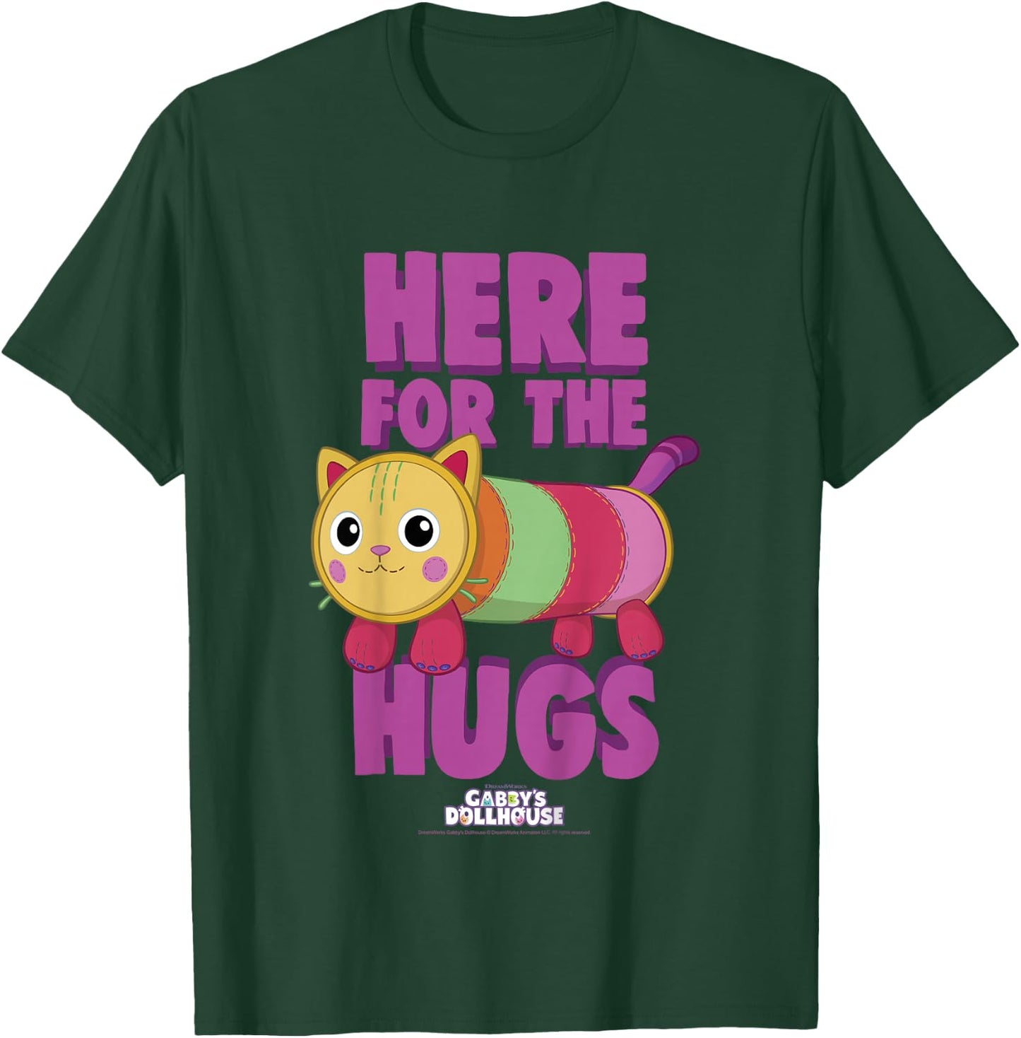 DreamWorks Gabby's Dollhouse Valentine's Day Pillow Cat T-Shirt - T-Shirt | Forest