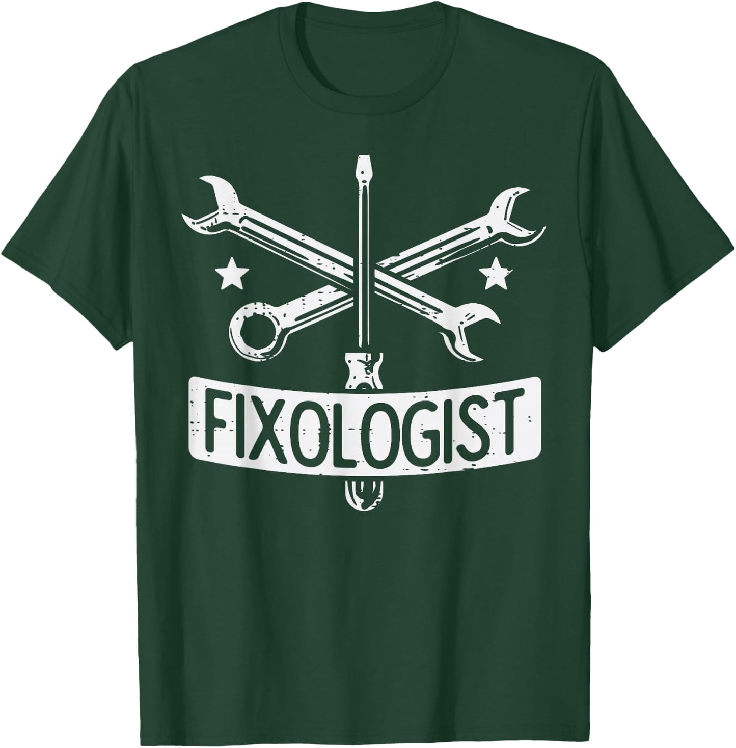 Fixologist Repair Car Technician Auto Mechanic Garage Men T-Shirt - T-Shirt | Forest