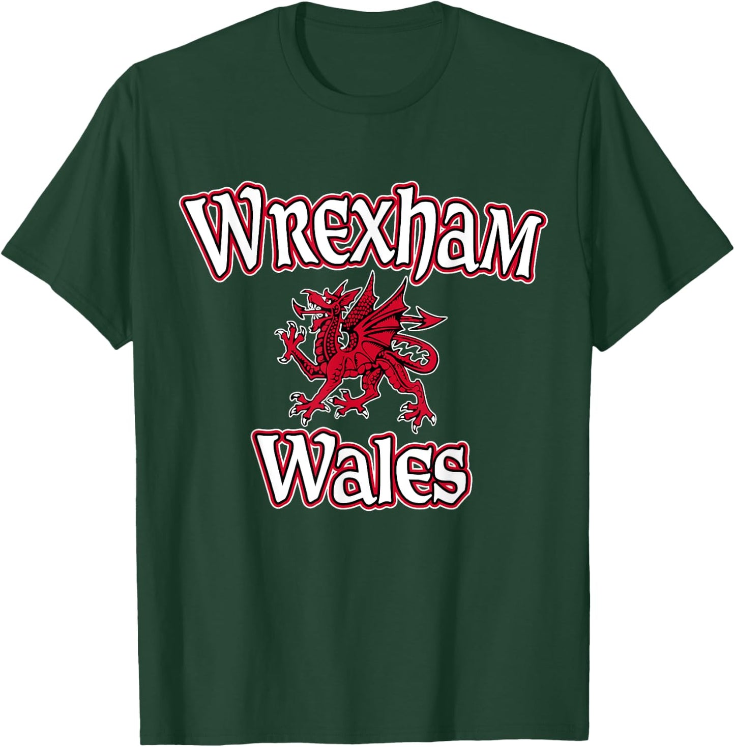 Wrexham Wales Dragon T-Shirt - T-Shirt | Forest