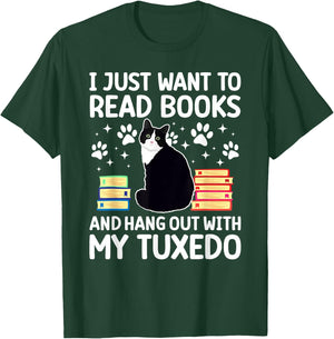 Hang Out with My Tuxedo Cat Owner Tuxedo Cat Lover T-Shirt - T-Shirt | Forest