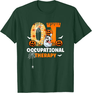 Spooky OT Occupational Therapy Therapist Halloween T-Shirt - T-Shirt | Forest