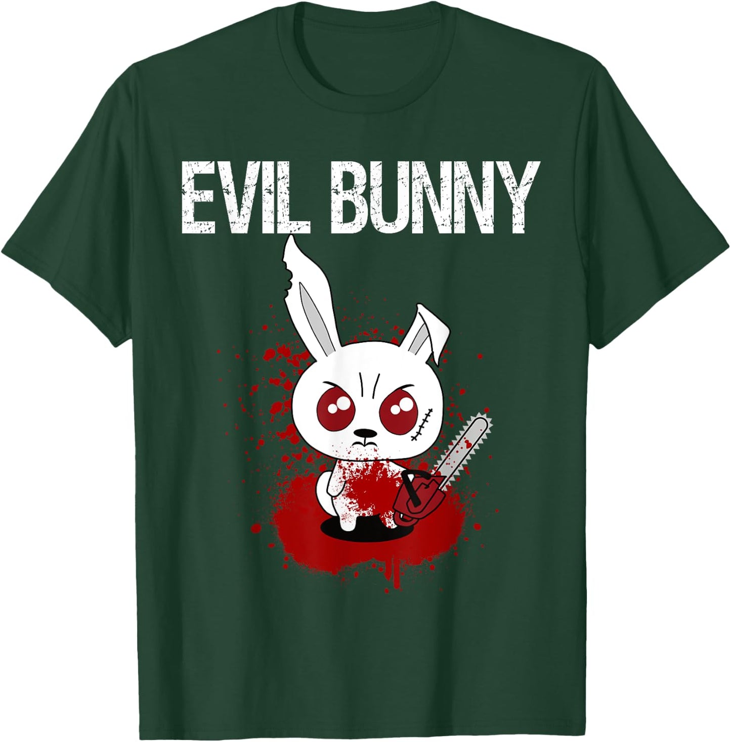 Funny - Evil Bunny T-Shirt - T-Shirt | Forest