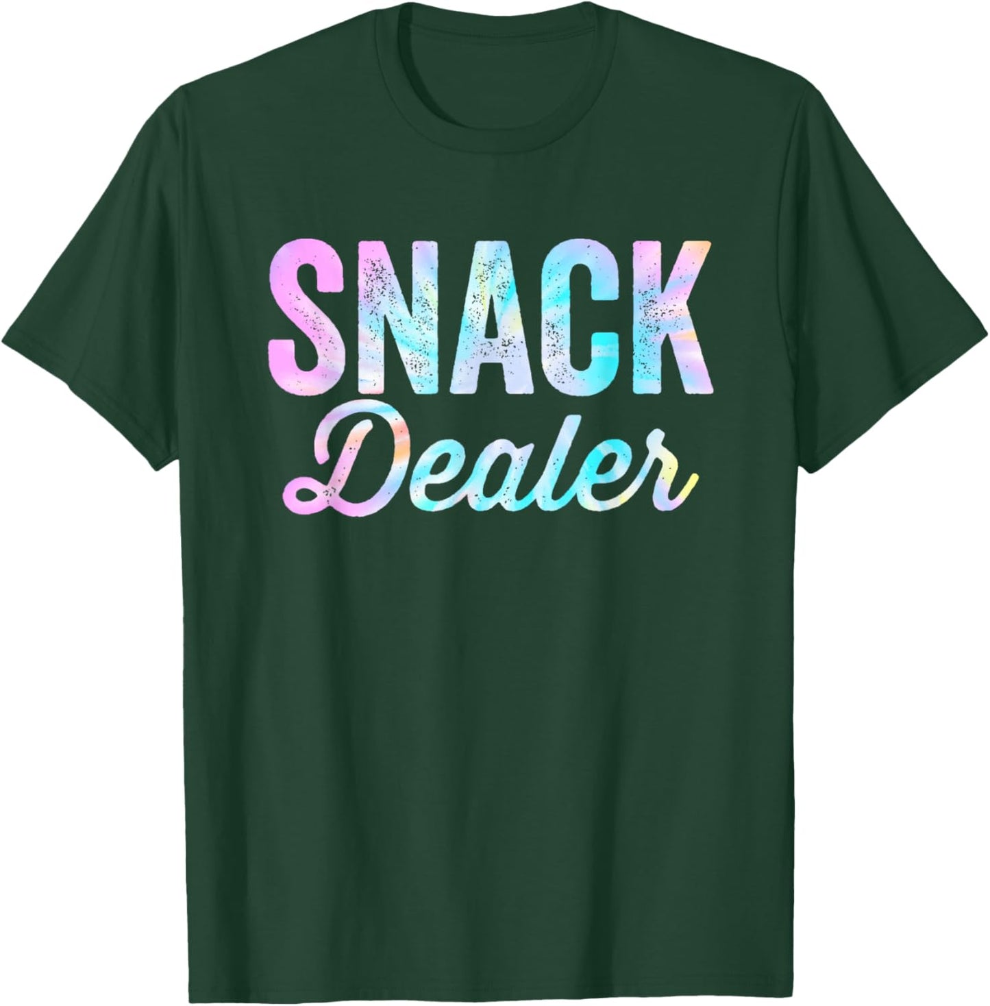 Snack Dealer Summer Camp Staff Daycare Worker Funny Tie Dye Women T-Shirt - T-Shirt | Forest