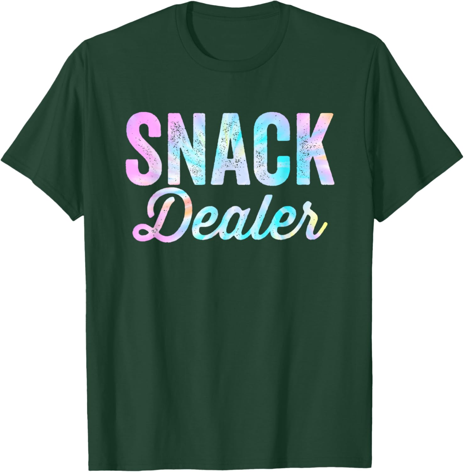 Snack Dealer Summer Camp Staff Daycare Worker Funny Tie Dye Women T-Shirt - T-Shirt | Forest