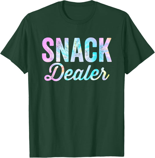 Snack Dealer Summer Camp Staff Daycare Worker Funny Tie Dye Women T-Shirt - T-Shirt | Forest