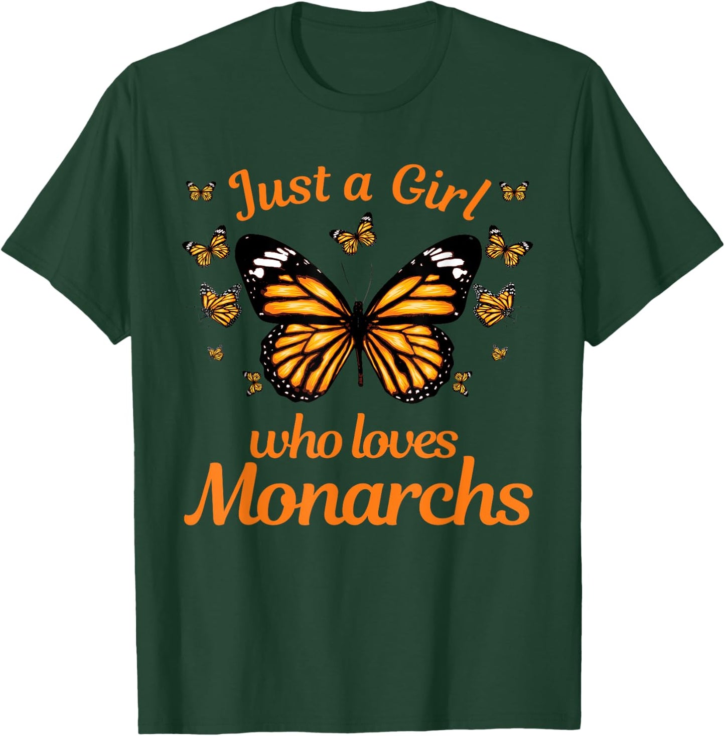 Funny Monarch Butterfly Art Girls Butterfly Lover T-Shirt - T-Shirt | Forest