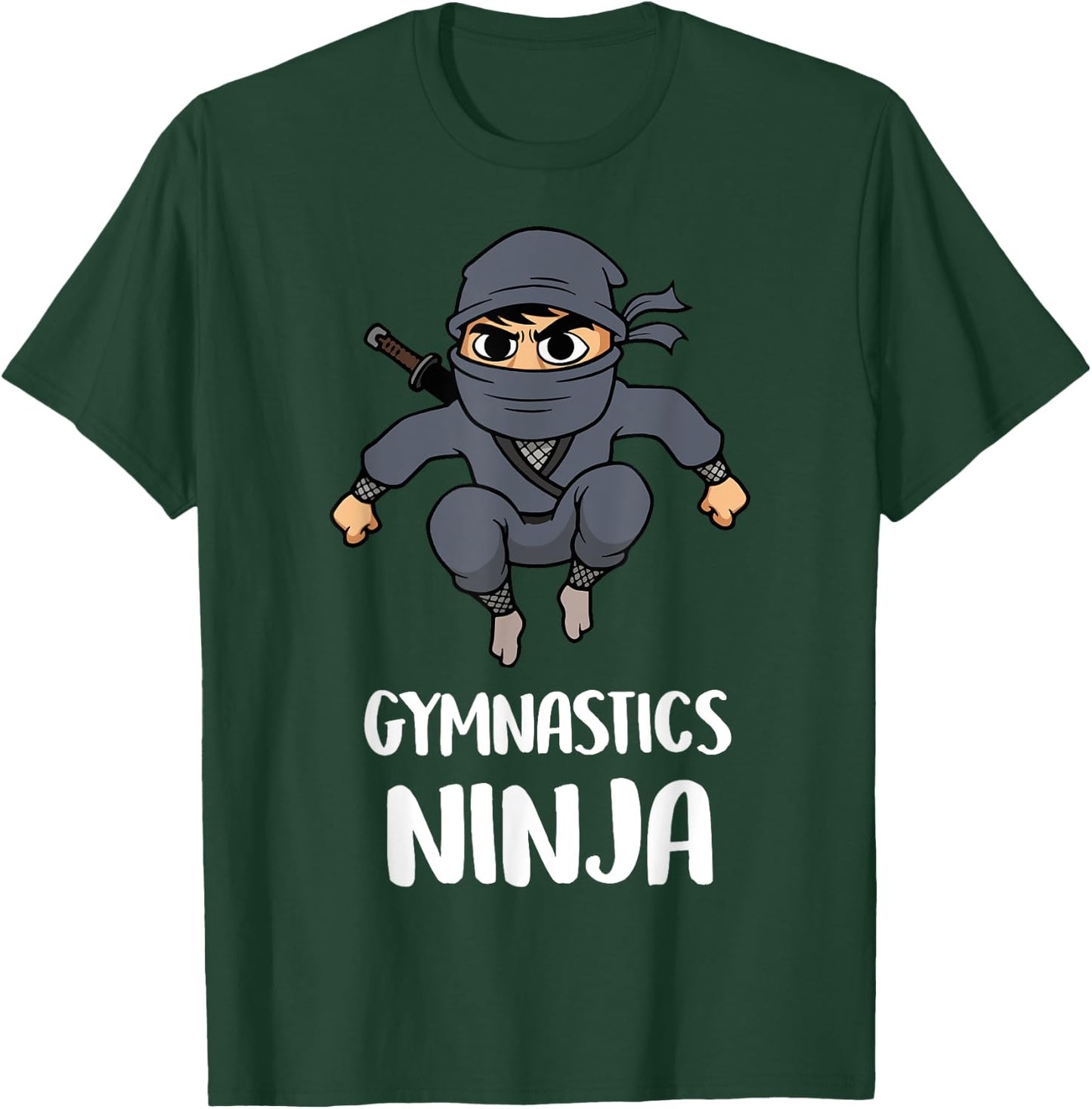 Gymnastics Ninja Boy Funny Sports Toddler Kids T-Shirt - T-Shirt | Forest