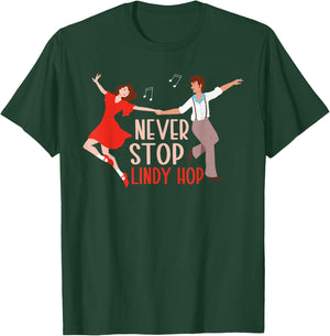 Lindy Hop Swing Dancer Dance T-Shirt - T-Shirt | Forest
