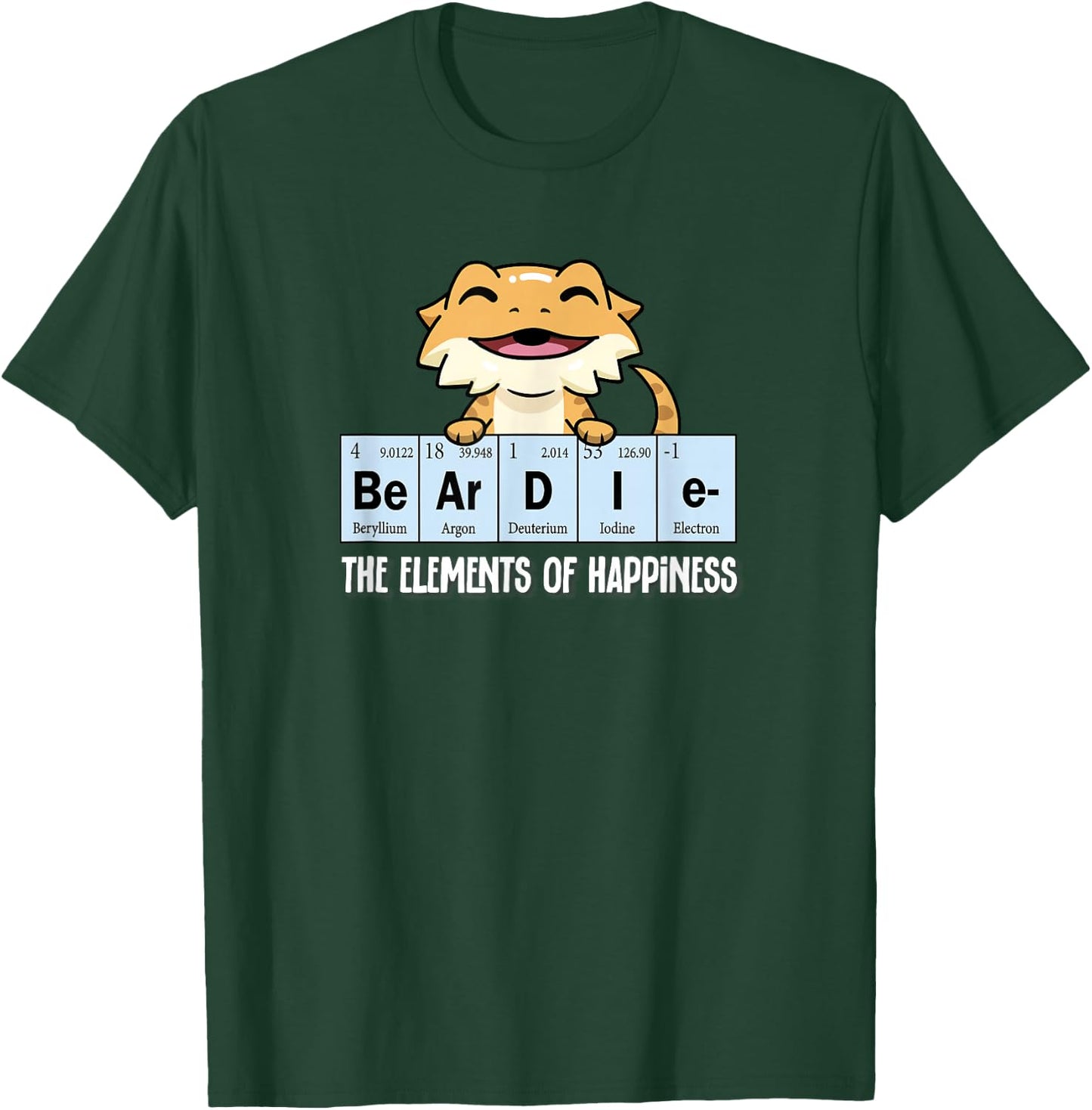 Tiny Dinosaur Elements Bearded Dragon Lover T-Shirt - T-Shirt | Forest
