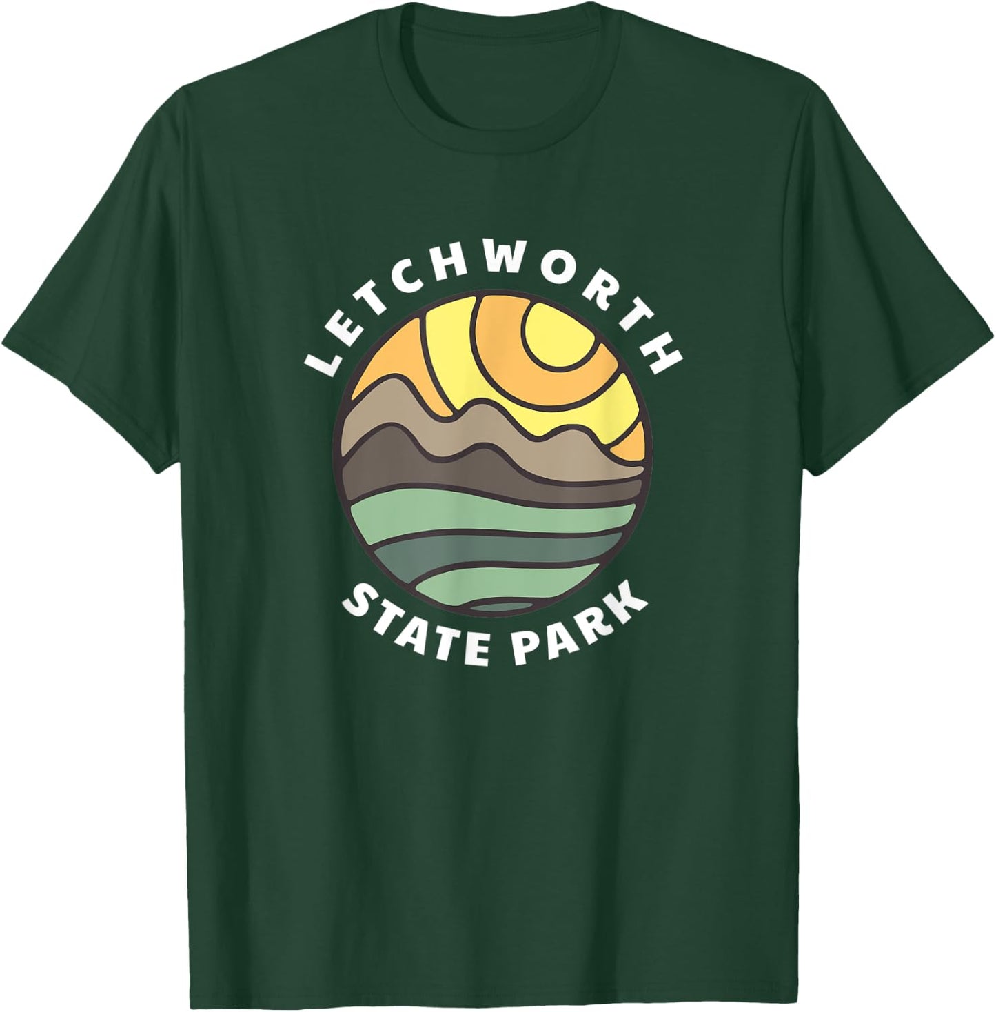 Letchworth State Park New York NY Vacation Souvenir T-Shirt - T-Shirt | Forest