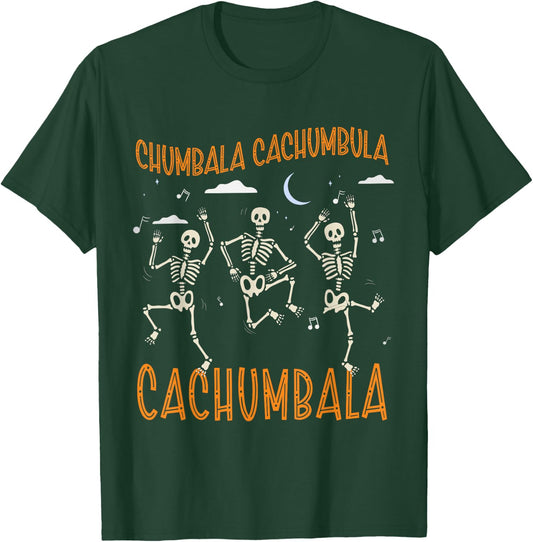Chumbala Cachumbula Dancing Skeletons Dia de Muertos T-Shirt - T-Shirt | Forest