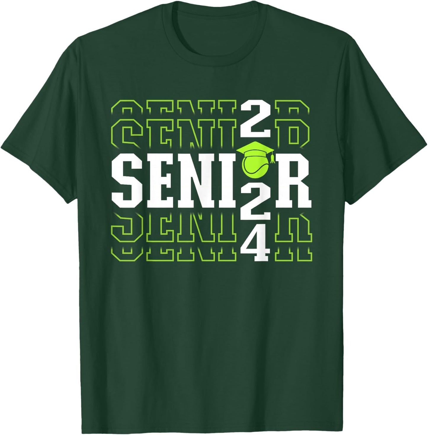 Class of 2024 Tennis Senior T-Shirt - T-Shirt | Forest