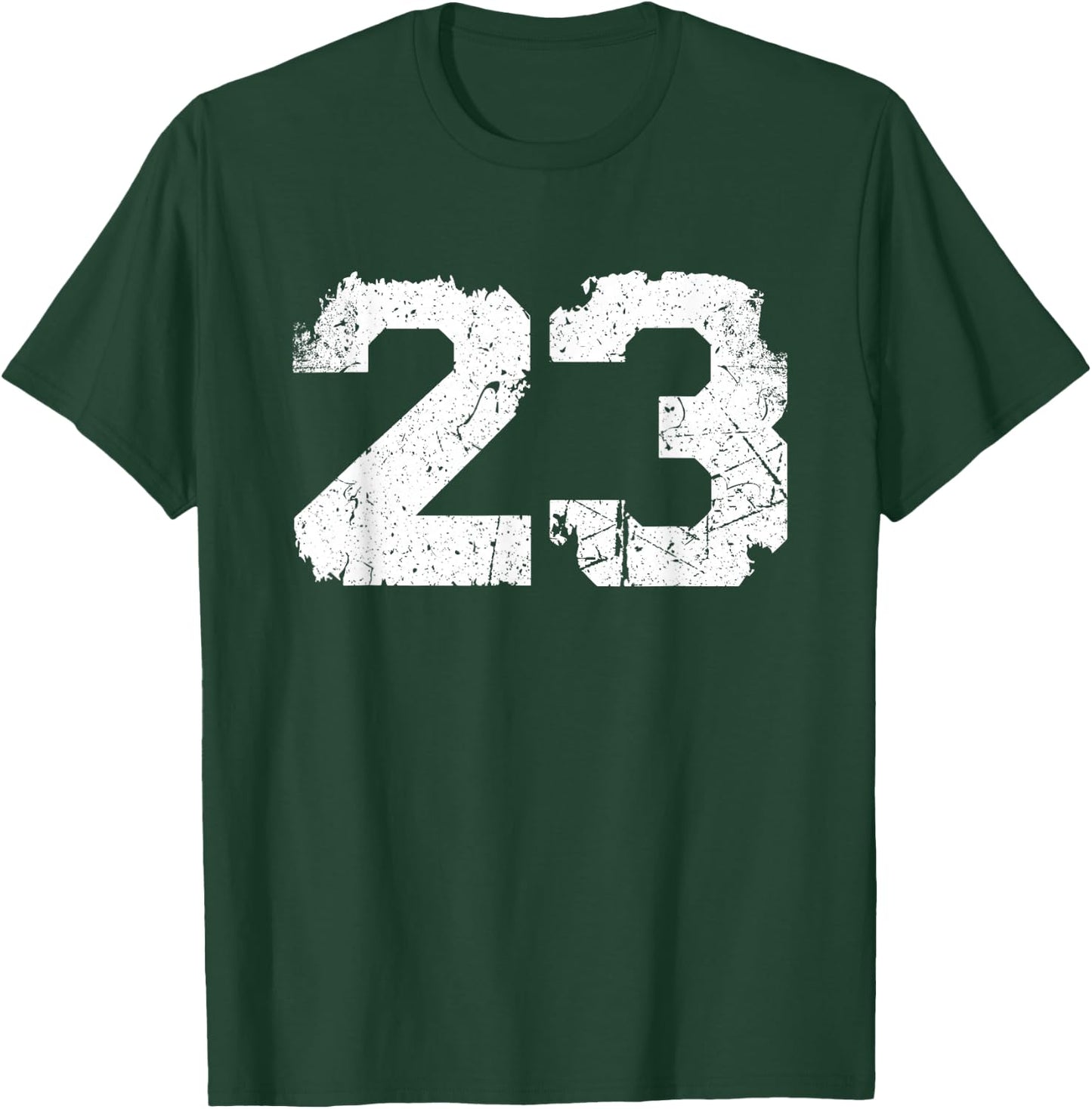 Vintage Sports Team Number #23 T-Shirt - T-Shirt | Forest