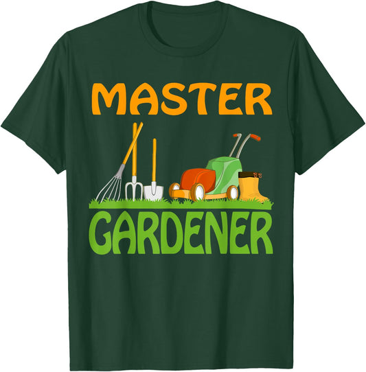 Master Gardener Funny Gardening Planting Garden Lover Outfit T-Shirt - T-Shirt | Forest