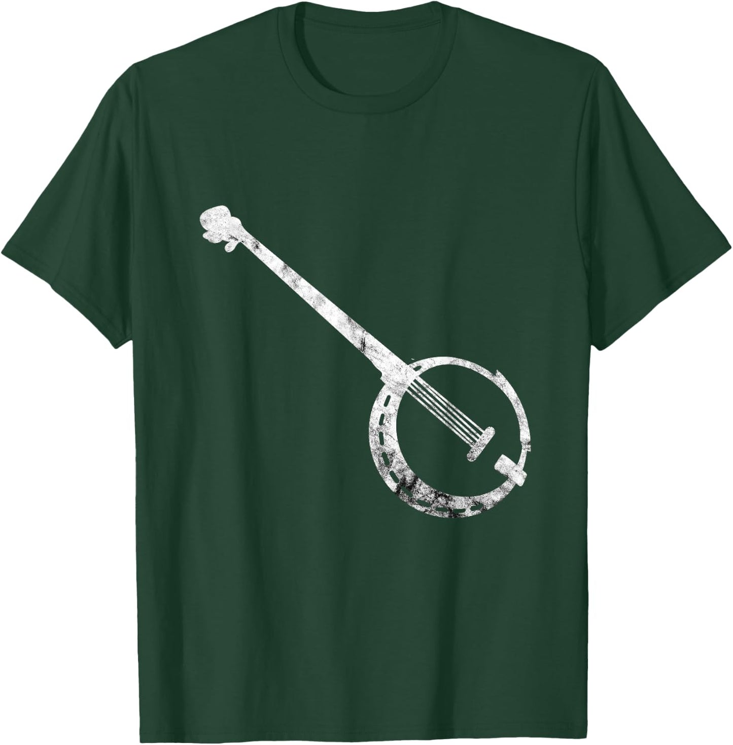 Banjo Instrument Bluegrass Country Musical Instrument Player T-Shirt - T-Shirt | Forest