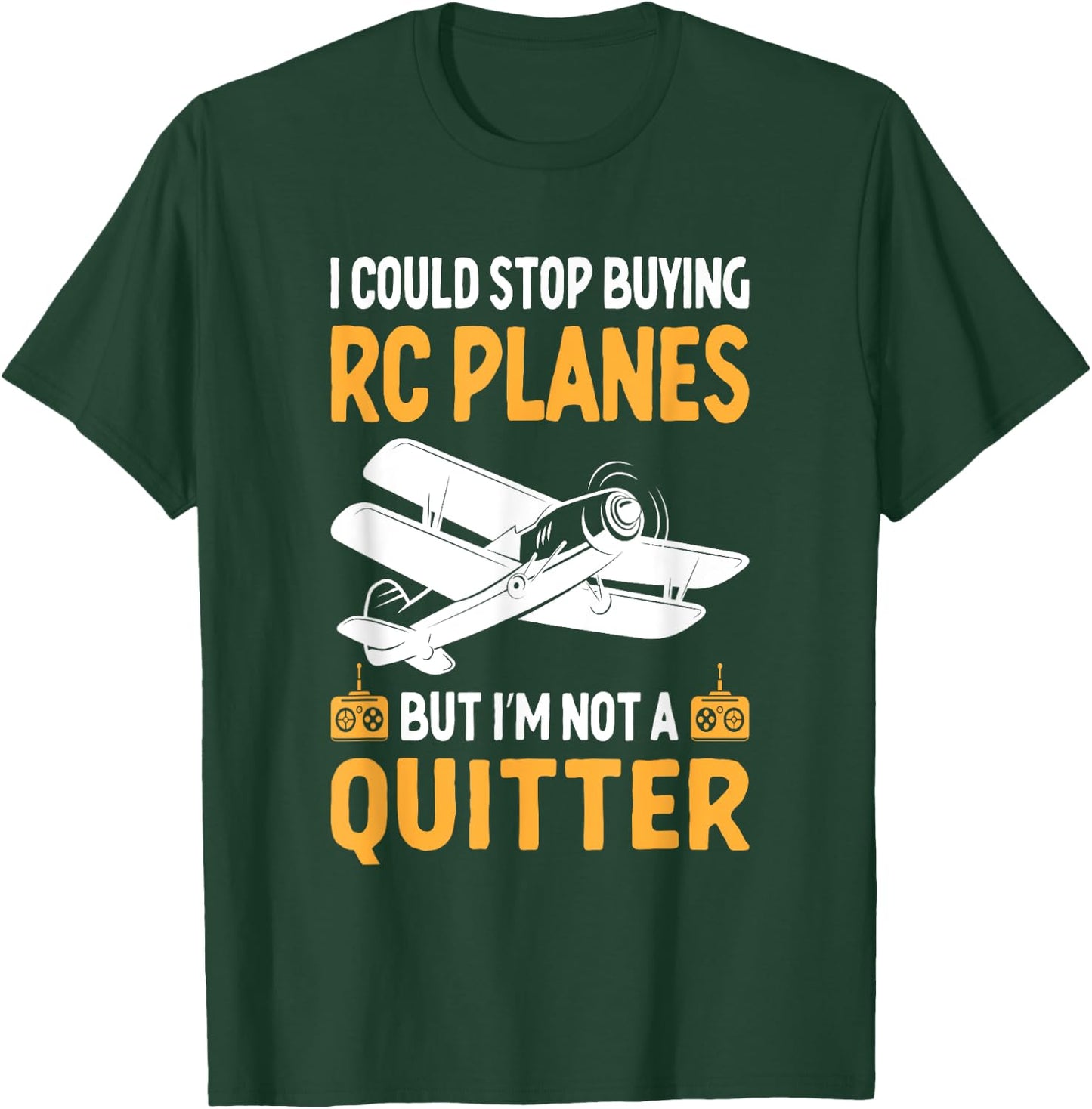 RC Airplanes - RC Plane Operator Radio Controlled Aircraft T-Shirt - T-Shirt | Forest