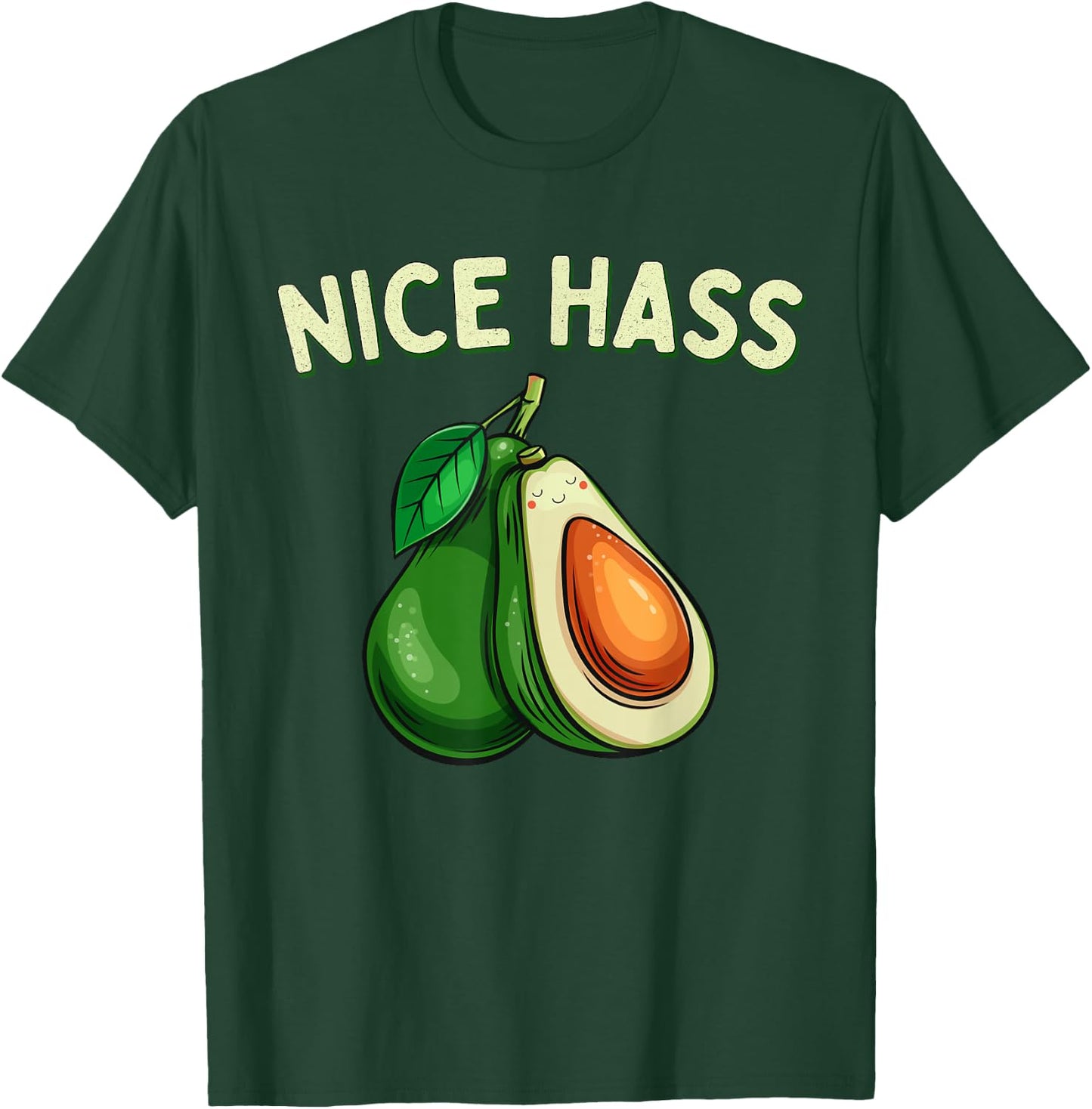 Nice Hass Funny Avocados Shirts Women Kawaii Avocado T-Shirt - T-Shirt | Forest