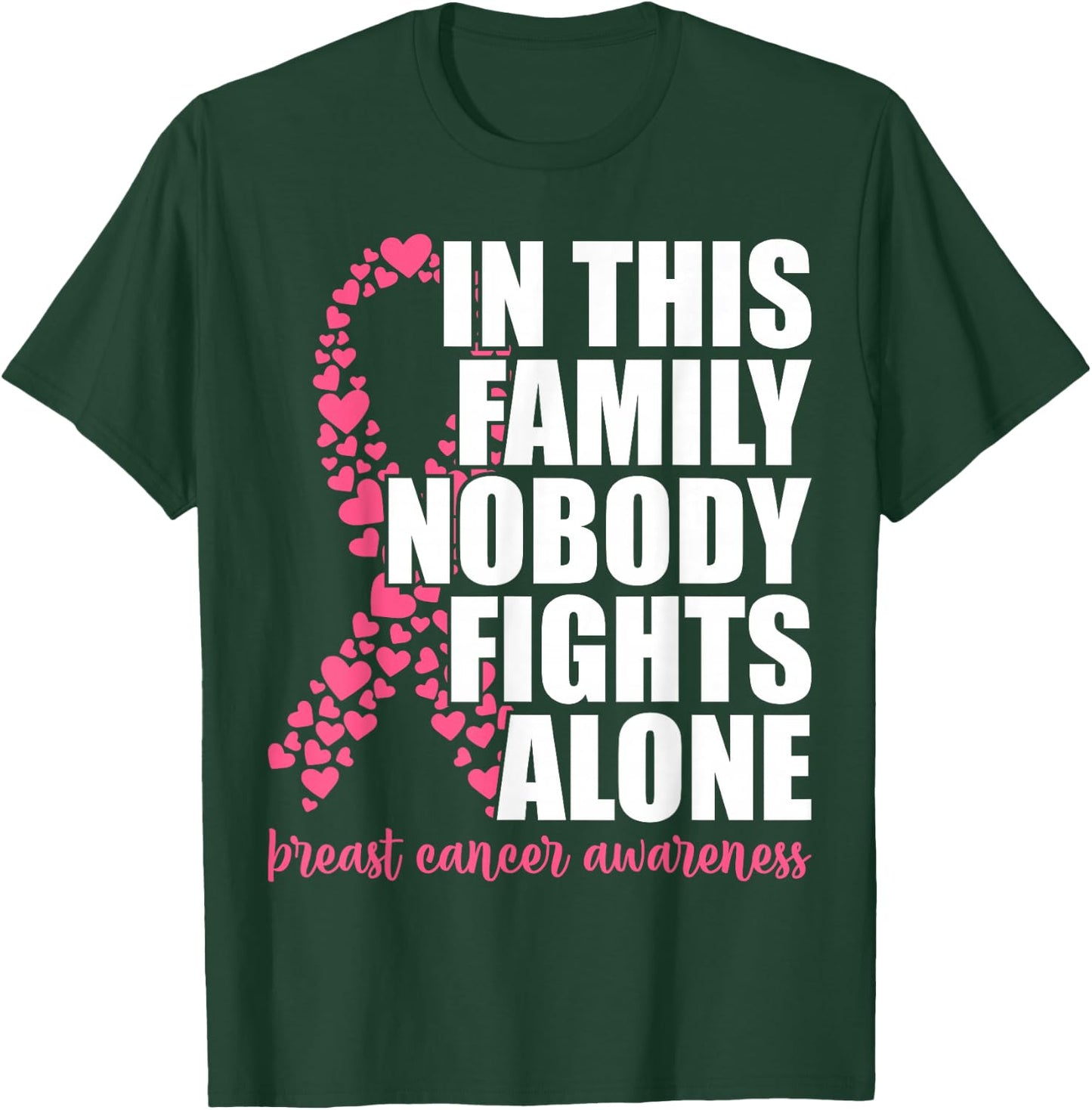 Breast Cancer Shirts for Family Pink Breast Cancer Awareness T-Shirt - T-Shirt | Forest