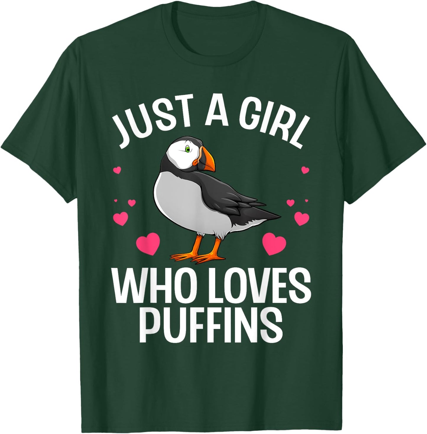 Best Puffin Girls Rare Bird Lover Birdwatching T-Shirt - T-Shirt | Forest