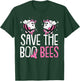 Save The Breast Cancer Awareness Boo Bees Halloween Women T-Shirt - T-Shirt | Forest
