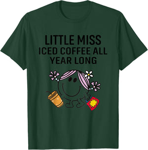 Little Miss Iced Coffee All Year Long T-Shirt - T-Shirt | Forest