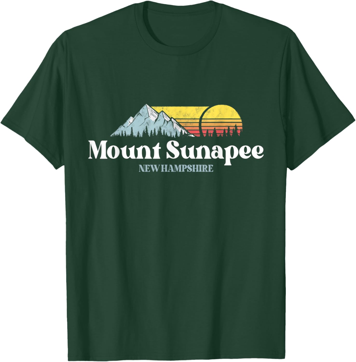 Mount Sunapee,NEW HAMPSHIRE,Ski Snowboard Hiking T-Shirt - T-Shirt | Forest