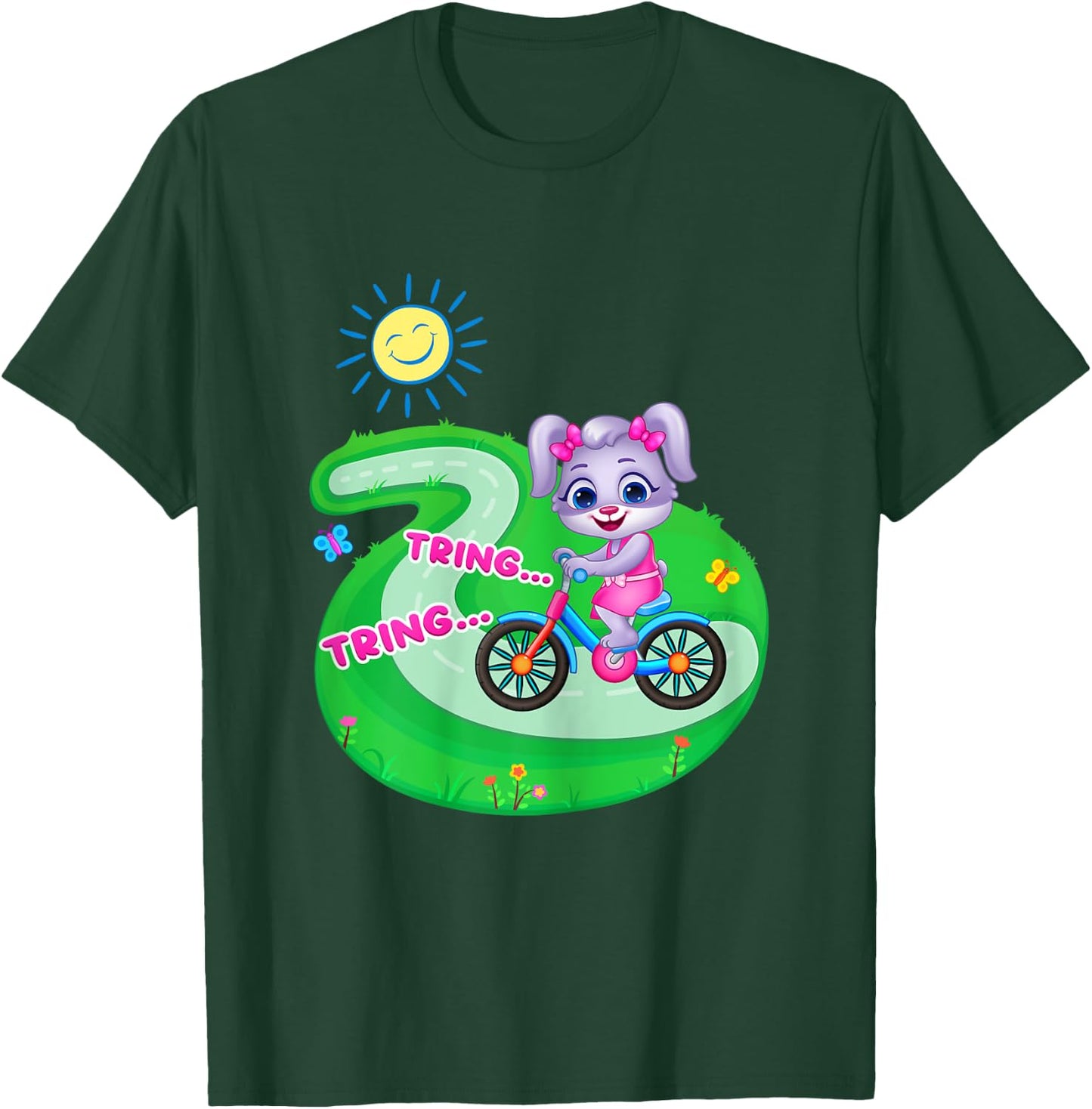 Ruby's Cycle Adventure | Official Lucas & Friends Graphic T-Shirt - T-Shirt | Forest