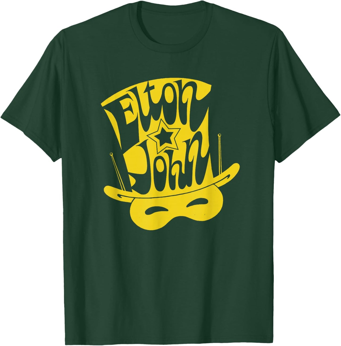 Official Elton John Hat T-Shirt - T-Shirt | Forest