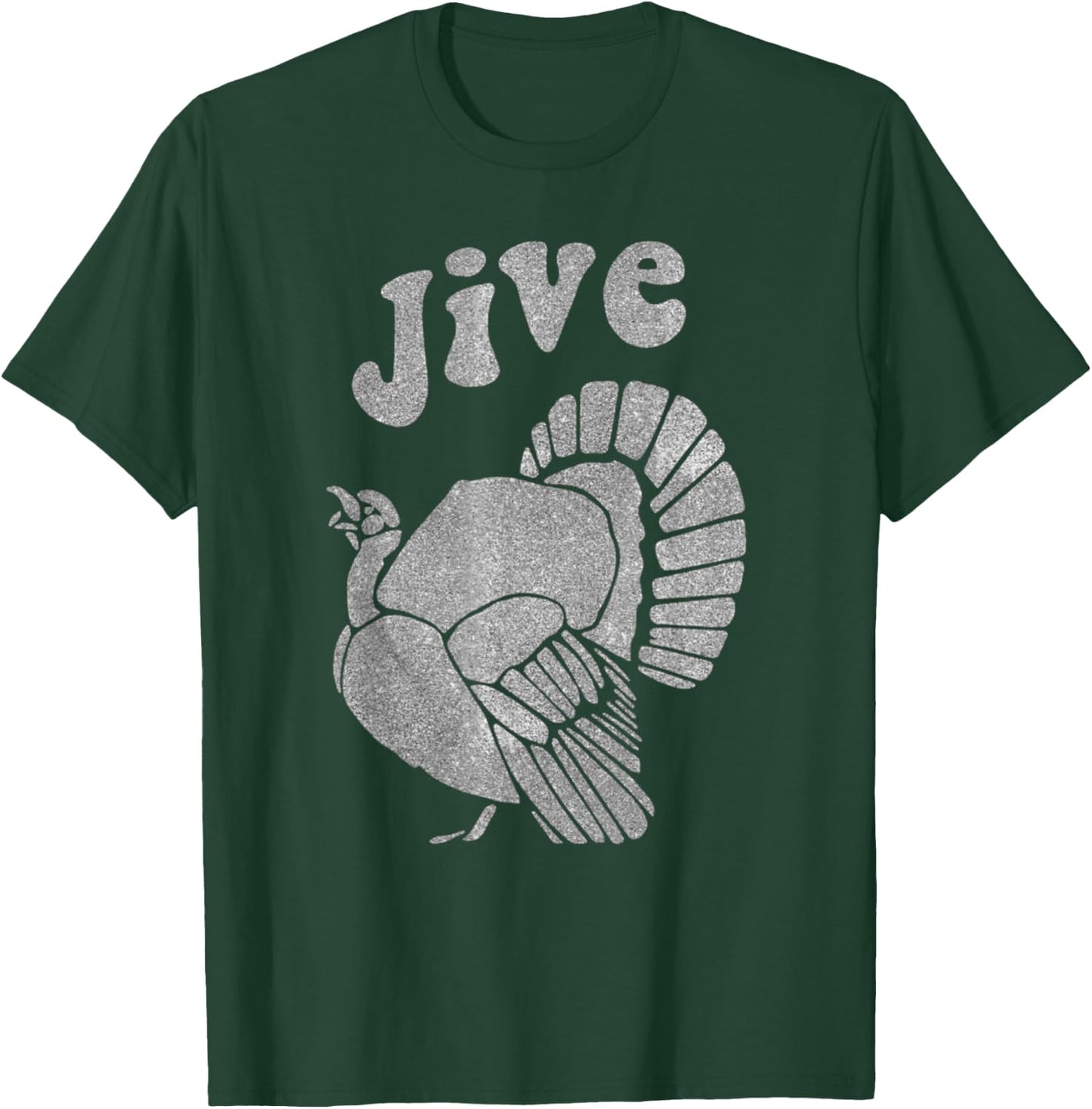 Funny Jive Thanksgiving Turkey Day Retro Holiday T-Shirt - T-Shirt | Forest