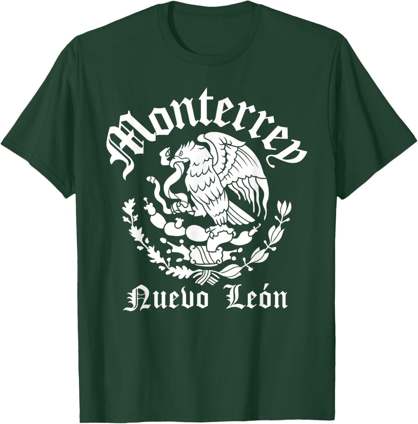 Monterrey with Mexican Emblem Monterrey T-Shirt - T-Shirt | Forest