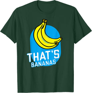 That's Bananas Funny Banana Costume Word Pun Quotes Sayings T-Shirt - T-Shirt | Forest