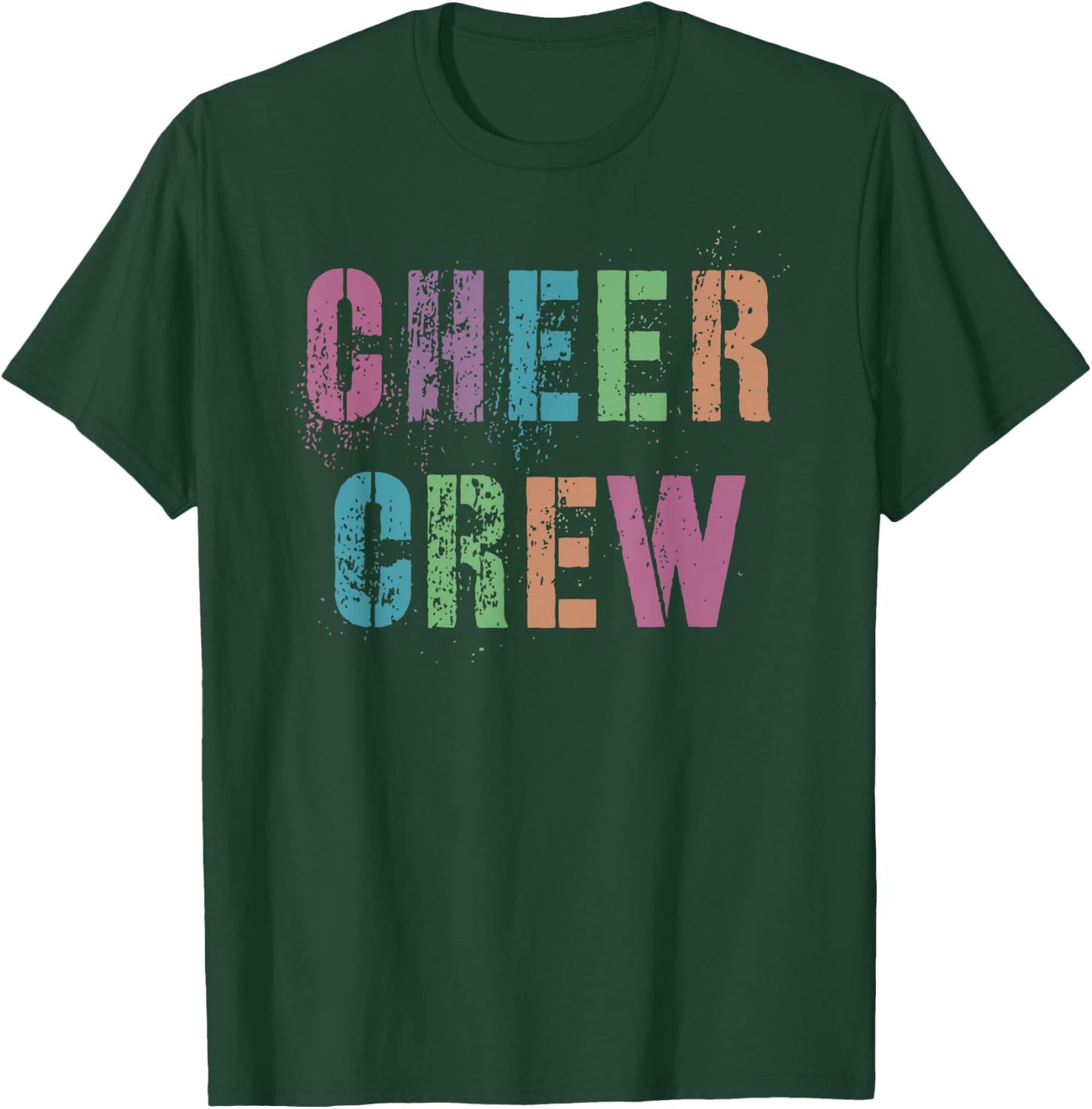 Vintage CHEER CREW Cheerleading Team Cheerleader Girls Loud T-Shirt - T-Shirt | Forest