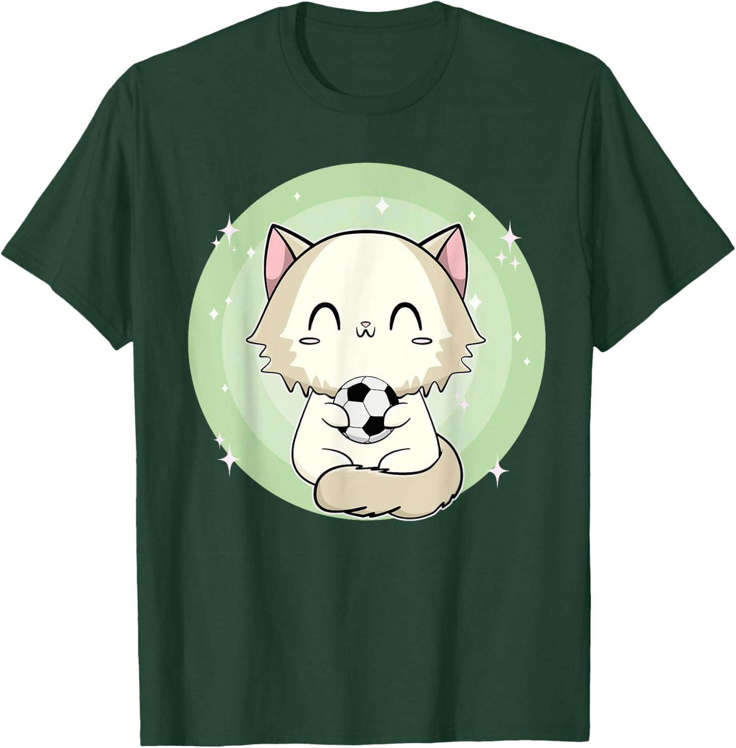 Ragdoll Cat With Soccer Men Women Kids T-Shirt - T-Shirt | Forest