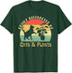Retro Pet Cat Plant Lover Easily Distracted by Plants & Cats T-Shirt - T-Shirt | Forest