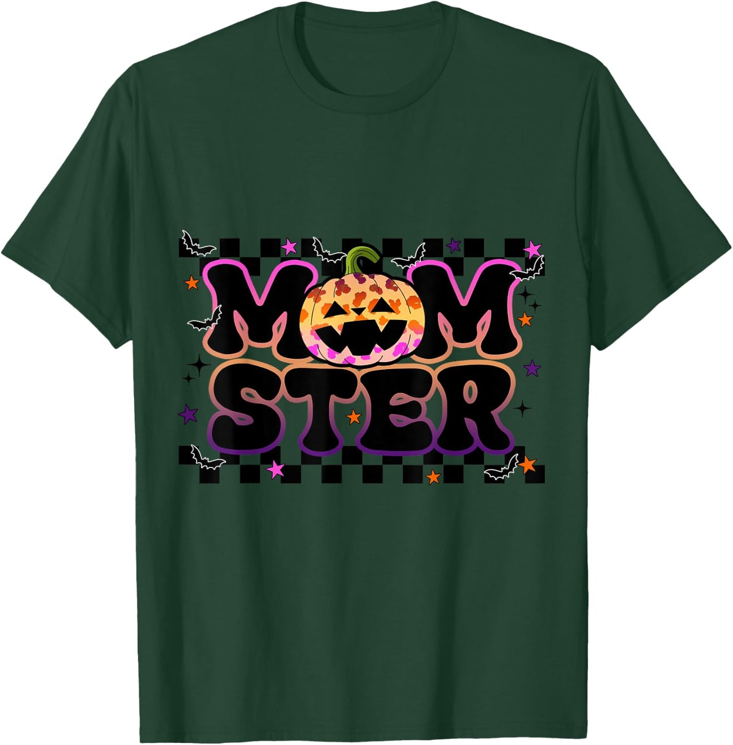 Funny Momster Shirt Halloween Pumpkin Mom Ster T-Shirt - T-Shirt | Forest
