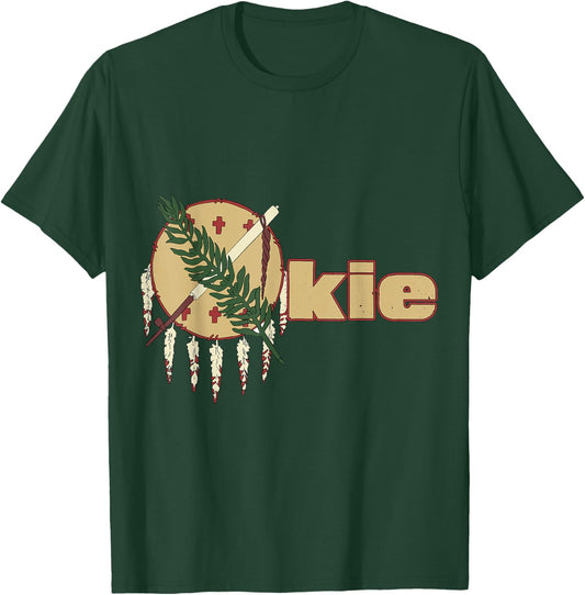 State Flag of Oklahoma Graphic - Okie T-Shirt - T-Shirt | Forest