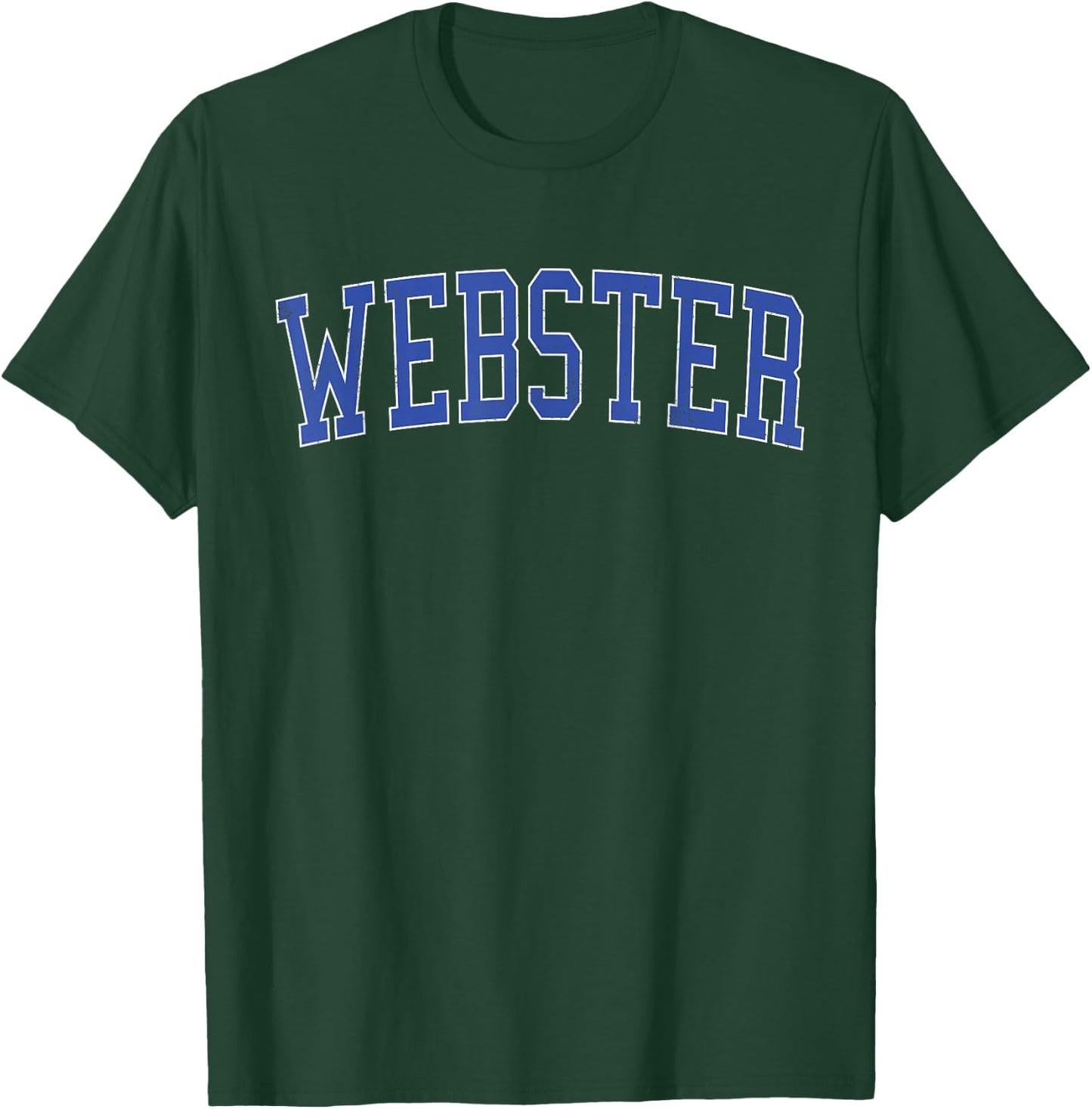 Vintage Webster TX Distressed Blue Varsity Style T-Shirt - T-Shirt | Forest