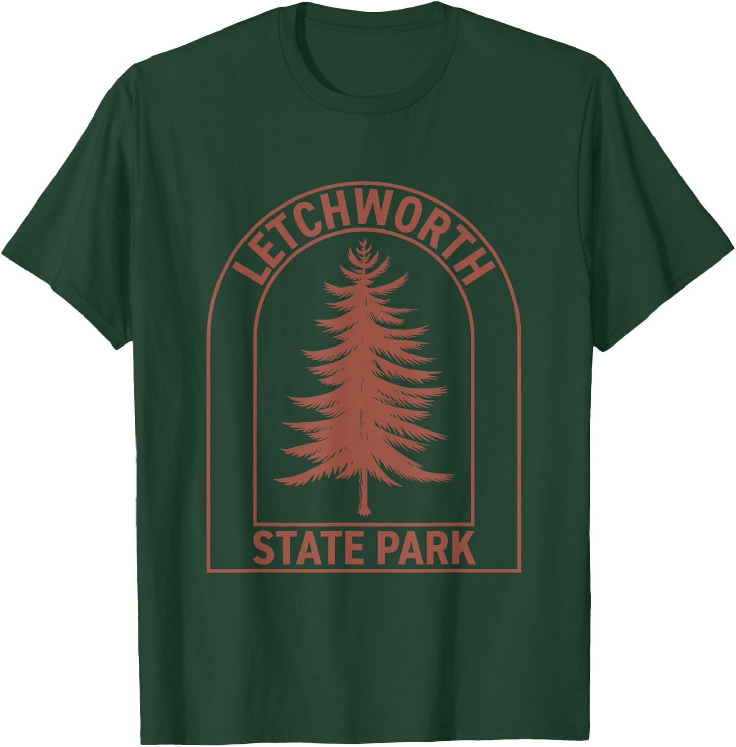 Letchworth State Park New York Vintage Tree T-Shirt - T-Shirt | Forest