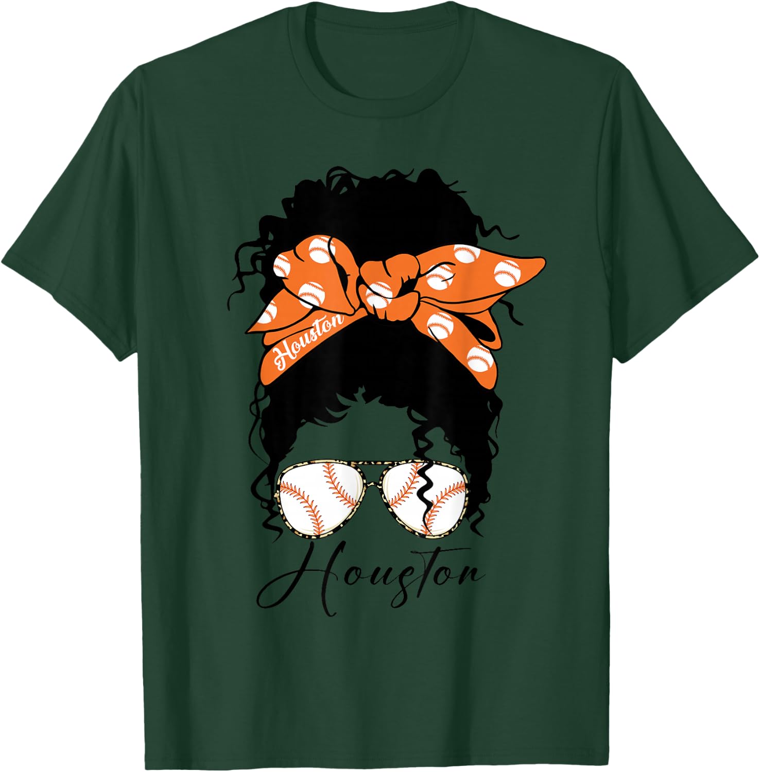 Messy Bun Souvenir Women T-Shirt - T-Shirt | Forest