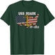 USS Roark FF-1053 Frigate Veteran Day Son Father Grandpa Dad T-Shirt - T-Shirt | Forest
