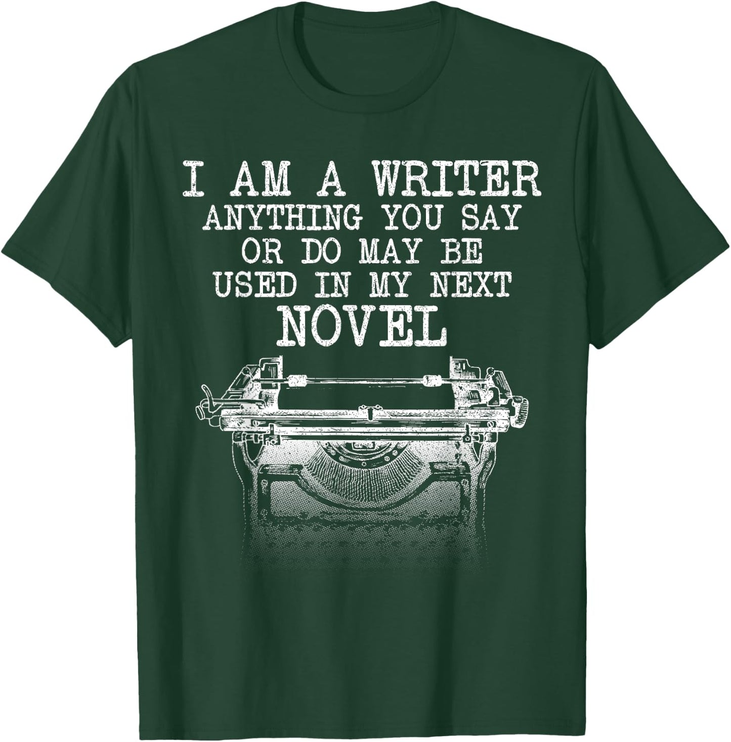 Funny Book Writer Gift Author Accessories & Stuff Cool Writer Art Women Novel Author Writing Novelist T-Shirt - T-Shirt | Forest